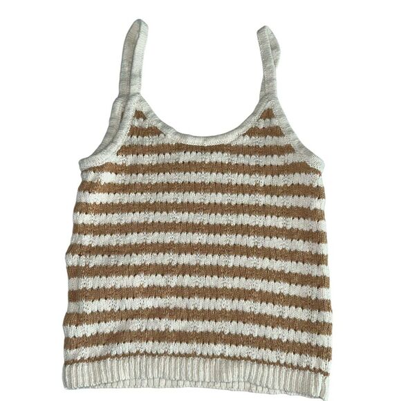 Madewell Striped Open-Stitch Sweater Tank XS - Picture 5 of 6